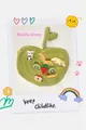 Colla crema simulazione verde fagiolo a forma di mela con ciondoli cartoon e frutta - Verde Fagiolo