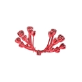 Glossy red eighteen-head coral branch decoration for Christmas DIY festive crafts - Red