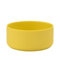 Thickened yellow silicone protective base sleeve for wide mouth tumblers and water bottles - Lemon Yellow