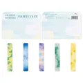 Magnetic bookmark set with five pieces in diverse watercolor styles and vibrant hues - Watercolor Magnetic Bookmark CXSQ021
