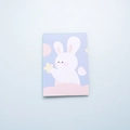 Mini creative memo pad featuring a cute cartoon pink rabbit holding a yellow star - Starry Angel Rabbit (SR2008-46)
