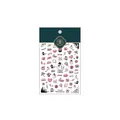 5D embossed Halloween nail sticker TS-1664 with pink ghosts and pumpkin designs - Pink Halloween New Embossed (TS-1664)