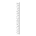 Canvas height chart for children featuring clear scale markings from 10 to 190 cm - Triangle CM Style