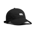 Classic black cotton baseball cap with O.Y.X patch and curved brim for outdoor sun protection - M (56-58cm) / Black