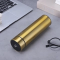 Smart gold stainless steel vacuum flask with digital temperature display for business use - 500ml / Gold