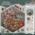 Ghost Bride DIY Chinese horror stickers with miniature background card scene - Ghost Bride