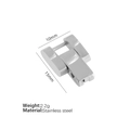 Silver stainless steel watchband buckle link for creative chain bracelet jewelry - Stainless Steel / Silver Extension Link (1pc)