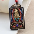 Ebony Guanyin Peace Brand Nepal Single Pendant