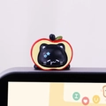 Mini cat apple figure ornament for computer monitors and car dashboards decoration - Type A Black Cat Apple