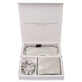 Silver grey 100% mulberry silk sleep gift set including eye mask, scrunchie and pillowcase - Premium Grey