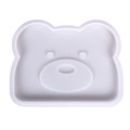 Milk white bear-shaped silicone mold for DIY resin coasters and crafts projects - Bear Coaster Mold 03