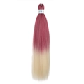 Mèche à tresser 26 pouces texture yaki avec dégradé de couleur rose à beige - Ombré Rose vers Blond (FR-2)