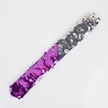 Kids sequin snap bracelet featuring a dual-tone purple and silver reversible design - Purple-Silver