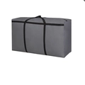 Bolsa de mudanza grande de tela Oxford gris con correas de transporte negras reforzadas - Gris / Tamaño Grande Engrosado 80*45*25