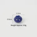 Cuentas esféricas azules con detalle de estrella para manualidades DIY, pieza de 1,2 cm - Arándano azul claro mediano-1.2cm