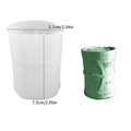 3D dollar bill roll silicone mold for candle making showing mold and finished green product - Bundle of Dollars