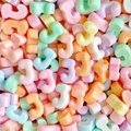 Close-up of colorful resin number 3 charms for DIY craft making and phone case decor - Letter J (Random Mixed One) / Small