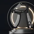 Adjustable 5-60kg grip strengthener in black and grey with built-in digital counter - 5-60kg Mechanical Counting / Dark Grey