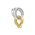 18K vergoldeter Kupferverschluss mit Zirkonia für DIY Armbänder und Halsketten - Gemischte Farbe A