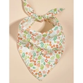 Floral pet bandana with orange and pink flower patterns for dogs and cats - L / Pattern 34/Pink Orange Floral