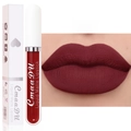 Rouge à lèvres liquide mat brun rouge foncé n° 16 avec effet de maquillage des lèvres - 16#