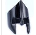 Anello in acciaio inossidabile nero lucido con design del casco da guerriero spartano - US 7 / Nero Lucido (06104)