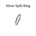 Set van 6 zilveren 2cm springringen voor A4 A5 A6 hars notitieboek covers diy craft - Zilveren Enkele Bindringen (Set van 6) / Zilver
