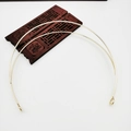 Minimalist gold metal wire collar necklace accessory for traditional DIY jewelry - Double Wire Crown KC Gold