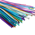 Vibrant metallic long magic twisting balloons in assorted colors for animal shaping - 100pcs / Multicolor