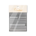 Adesivi per unghie in rilievo con motivi a scacchi neri bianchi e pizzo TO-2757 - Gingham Bianco e Nero (to2757)