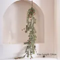 Artificial 120cm Christmas garland with pine needles, red berries and pinecones - Christmas Branch B (120cm/Red Berries/Pine Cones)