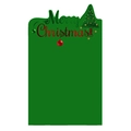 Green Christmas tree design gift card for apple bouquet DIY packaging and greeting - 30x50cm (10 Sheets) / Green