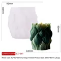 Cilindrische tulp siliconen mal voor kaarsen met groene waskaars resultaat, LZ-661 - Cilindrische Tulp B