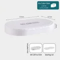White 36-grid silicone ice cube tray with airtight lid for home freezer storage - White Hard Bottom 1 Layer 36 Grids with Lid