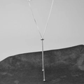 Collana lariat a Y regolabile con catena a serpente argentata e perline di metallo - 64cm / Argento