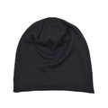 Detalle plano de la textura de punto tipo gofre negro en un gorro térmico moderno - Ajustable / Negro