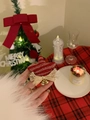 Detail of red glitter star hair clip with golden mesh bow and bells for Christmas - 4# Christmas Star Hair Clip-Red Glitter