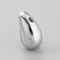 Colgante de gota en acero de titanio plateado pulido para collares minimalistas - Color Acero (KLJ8713-Z)
