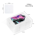 1200pcs lint-free white square nail wipes with textured surface for nail cleaning - 1200Pcs White Nail Wipes / White