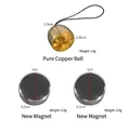 Polished copper bell and strong magnets for DIY doorbell craft with precise measurements - Copper Bell + 2 Magnets