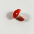 Miniature red ceramic mushroom decoration with white stem for creative photography props - Mini Red Mushroom