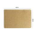 Natürliche Sisalmatte mit beigem Stoffrand in 40x60cm für Wohnzimmer und Büro - 60*40cm / Rechteck / Natürliches Sisal / Gekettelt