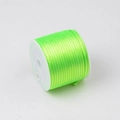 Rotolo di cordoncino di seta coreana verde brillante 1,5 mm per creazione gioielli fai da te - Verde fluorescente