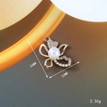 Ciondolo a farfalla dorata con perle e strass 26x22mm per gioielli scarpe fai-da-te - Farfalla Traforata (175)