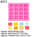 Moule en silicone rose à 16 cavités papillon pour bricolage avec dimensions précises - 2# (16 Papillons) / Rose