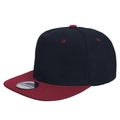 M (56-58cm) Black Top Wine Red Brim