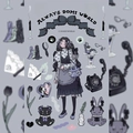 Set di adesivi Lolita Dark Kawaii con candele viola e design di telefoni d'epoca - Lolita Gotica