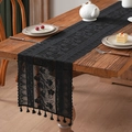 Morning Glory Hanging Tassel Black 30*60