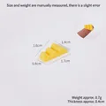 Miniature yellow resin chocolate block charm for DIY crafts and phone case decor - Yellow
