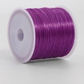 Roll of 0.7mm purple elastic crystal string for DIY beaded bracelets and jewelry - 46m/Roll / Purple